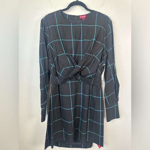 NWT STAUD Mini Crosshill Black Dress Size XL - Picture 7 of 12